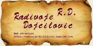 Radivoje Dojčilović vizit kartica